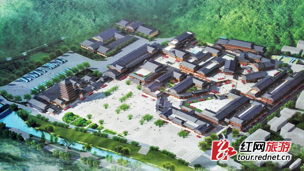 武陵源标志门九院十街效果图。